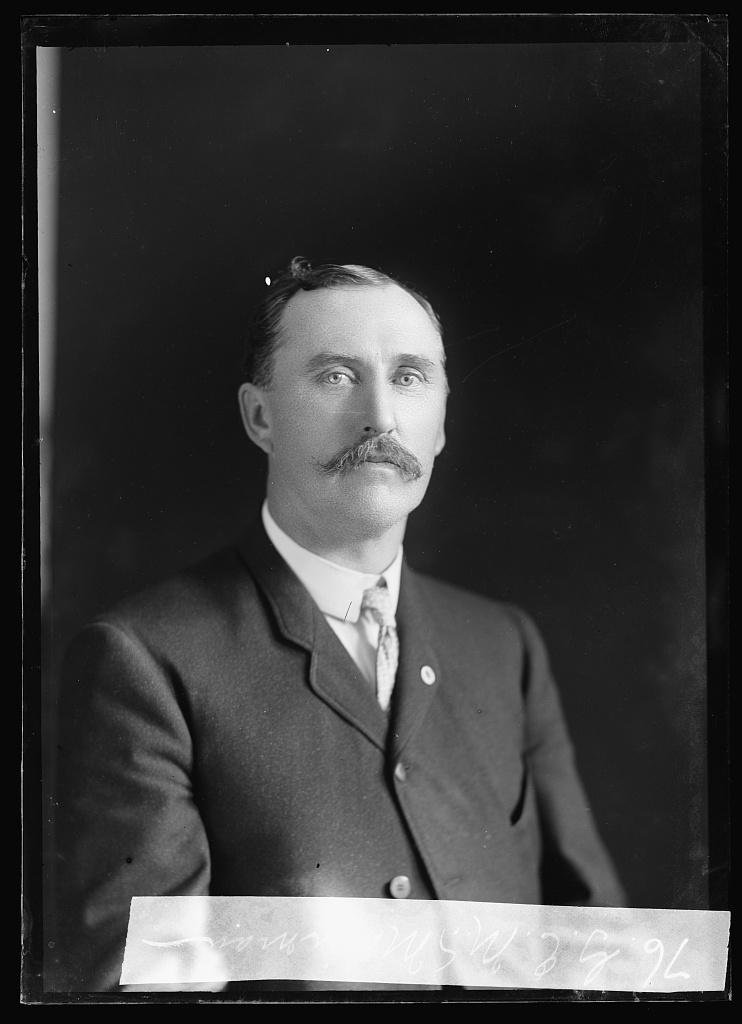 G. E. McMainman, seated bust portrait, photographed by C. M. Bell between 1873 and 1890.