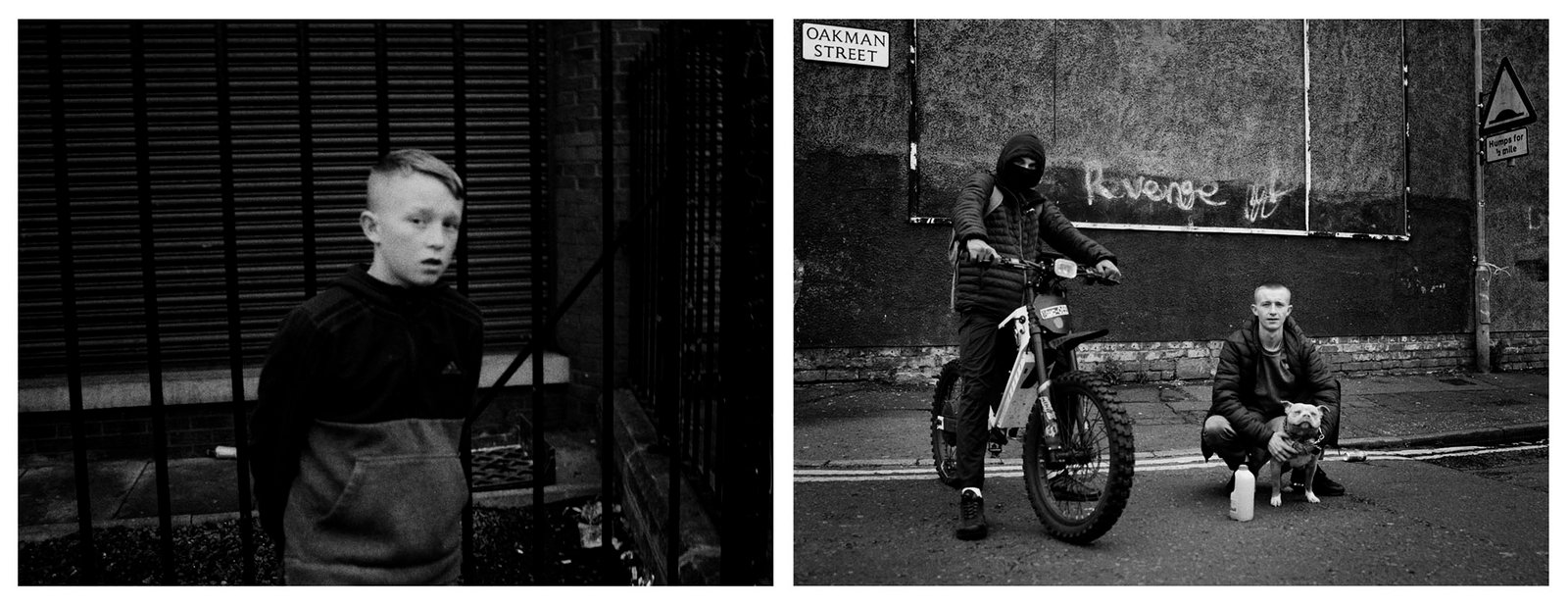 Mick in 2018 and 2024, Belfast.