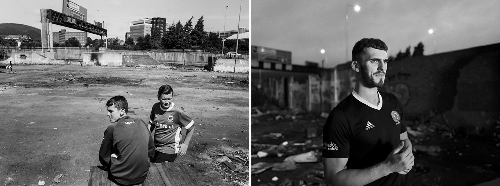 Josh in 2017 and 2023, Belfast.