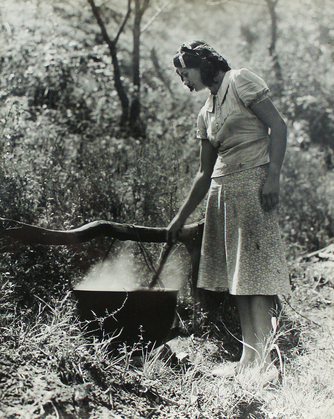 Girl Washing Clothes.