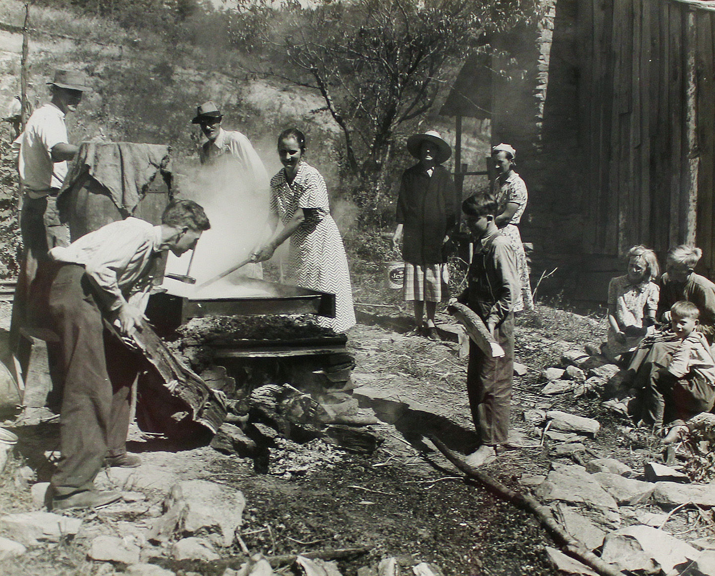 Sugar Cane: Cooking Molasses in rural North Carolina.