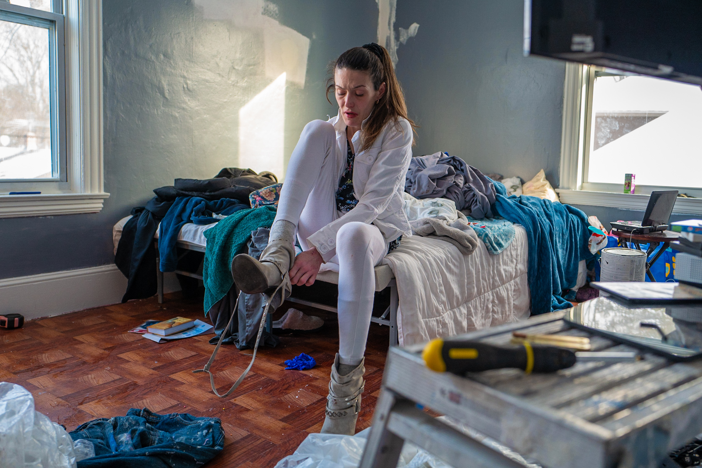 Cary at home during a relapse, Biddeford, Maine