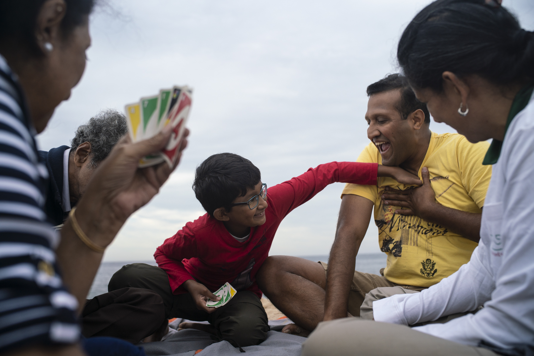 Uno at the beach, 2018